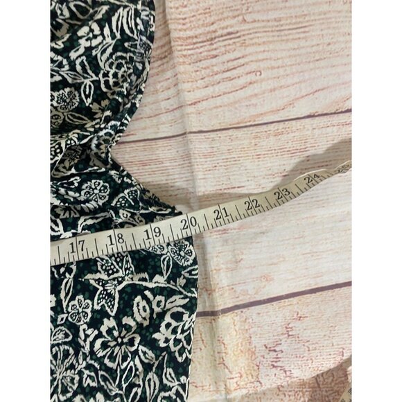 Loft Women's Cap Flutter Sleeve Floral Summer Midi Dress - Medium - Picture 8 of 13